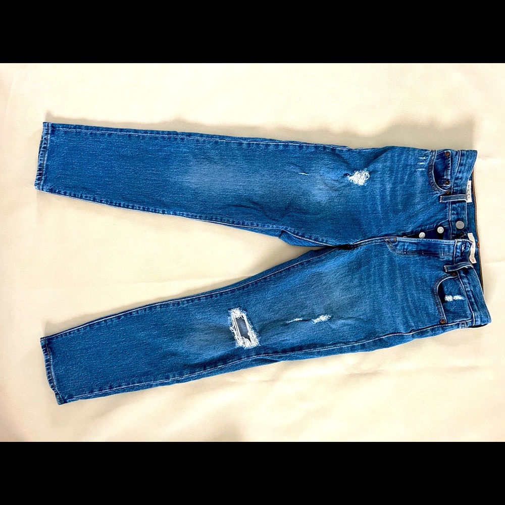 Levi’s Wedgie Icon Ripped High Waist Jeans Gem